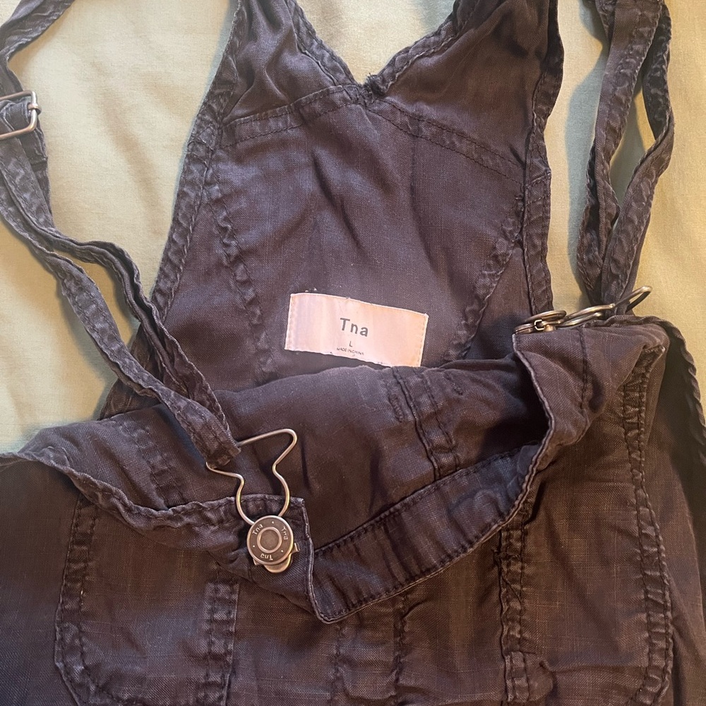 Aritzia Navy Loose Overalls TNA
